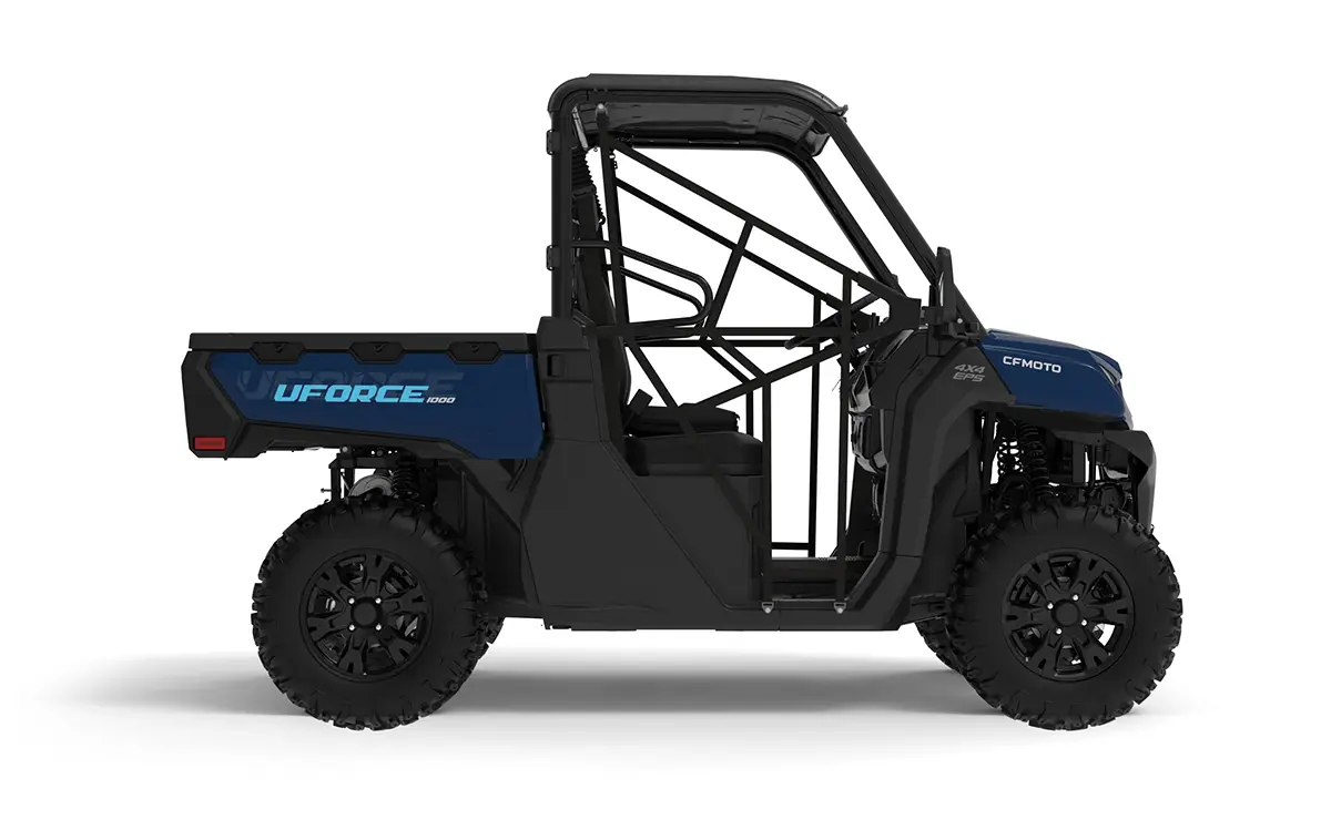 2026 UFORCE 1000 utility sxs from CFMOTO, right-side studio view