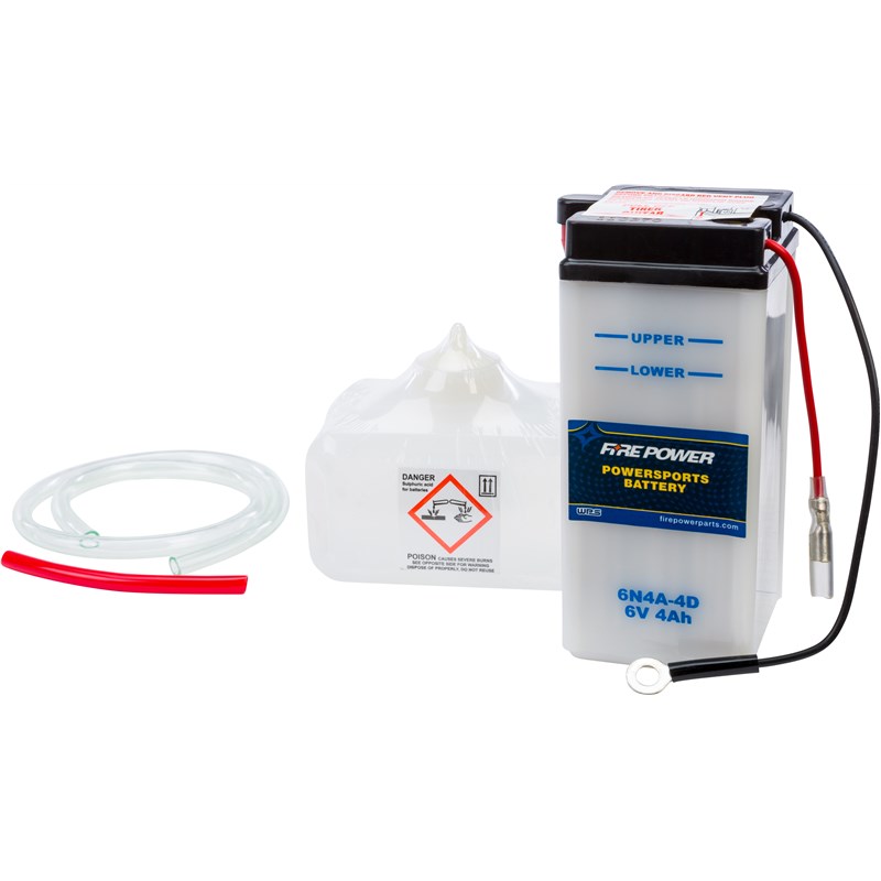 Conventional 6V Standard Battery with Acid Pack , 1978 Kawasaki KE250