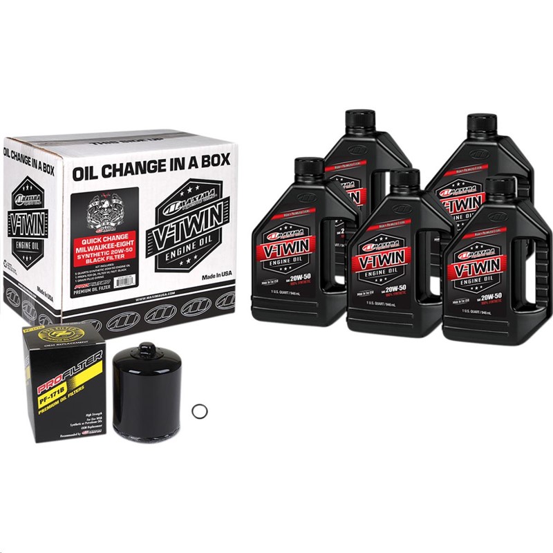 M-Eight Synthetic Quick Oil Change Kit with Black Filter 90