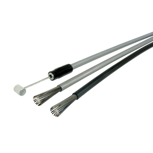 Black Vinyl Front Brake Cables, 2006 Suzuki JR50