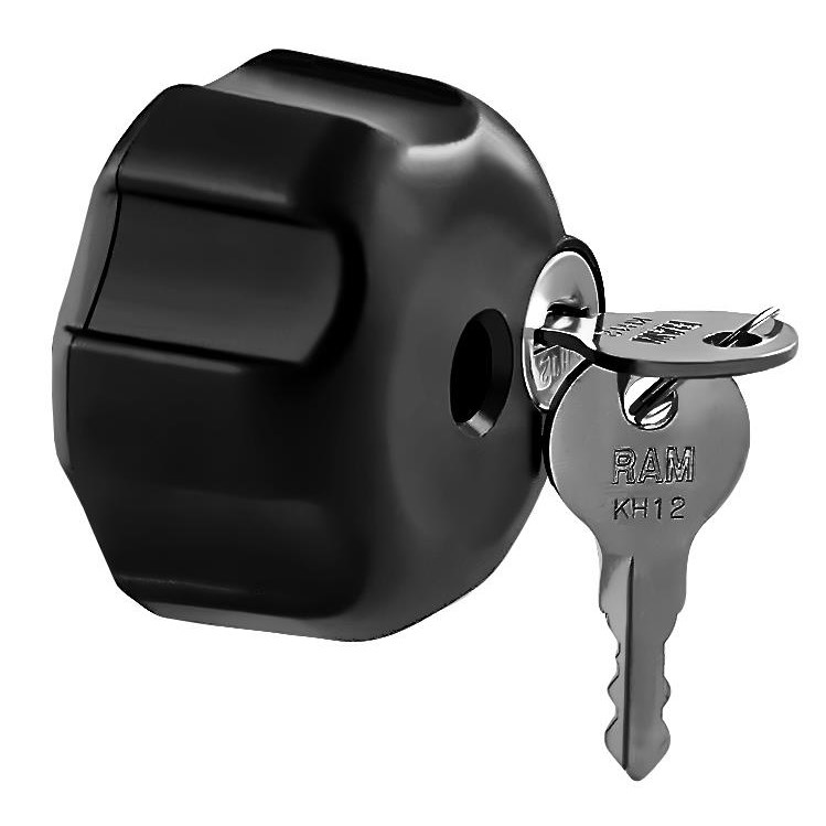 RAM Locking Knob with 1/4in.-20 Brass Hole for B Size Arms