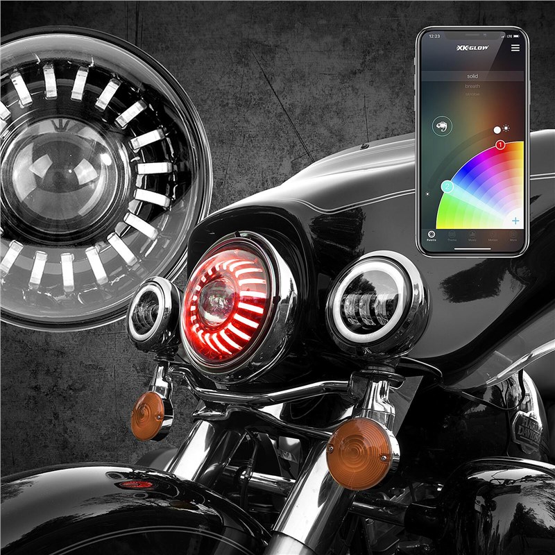7in. Xkchrome RGB Headlights XK-7IN-HD-KIT, Holzhauers