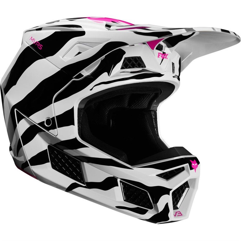 V3 Zebra Limited Edition Helmet 22809-559-L, Fox Powersports Parts
