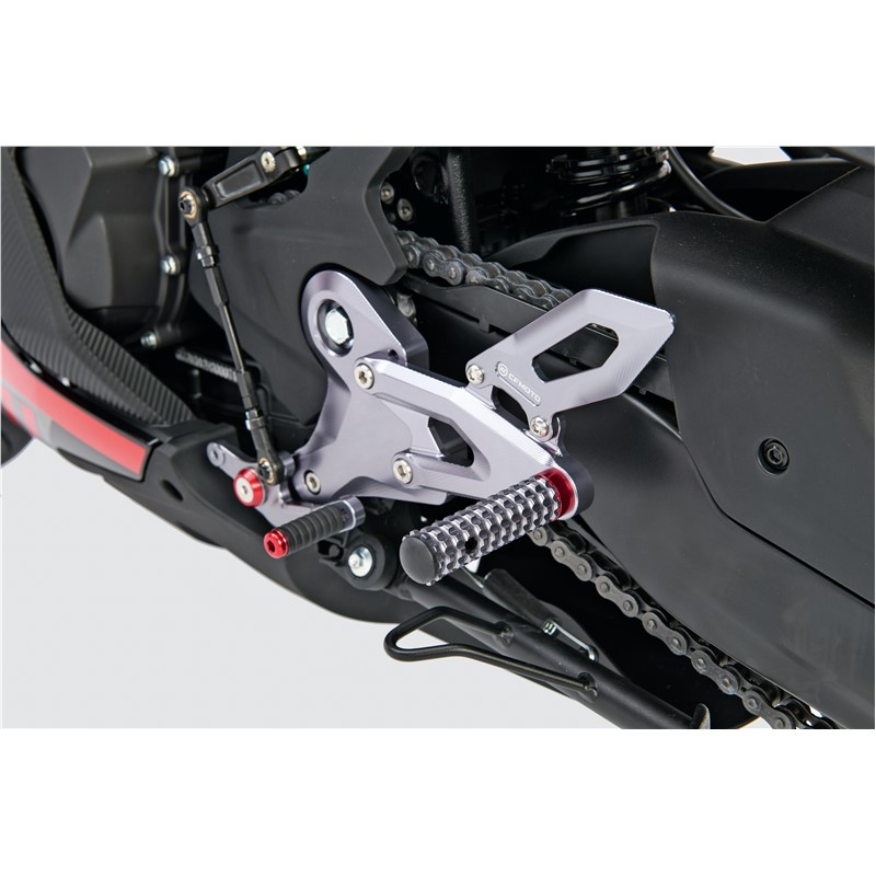 Rearsets - Silver 6AQV-802300-1000, CFMOTO USA