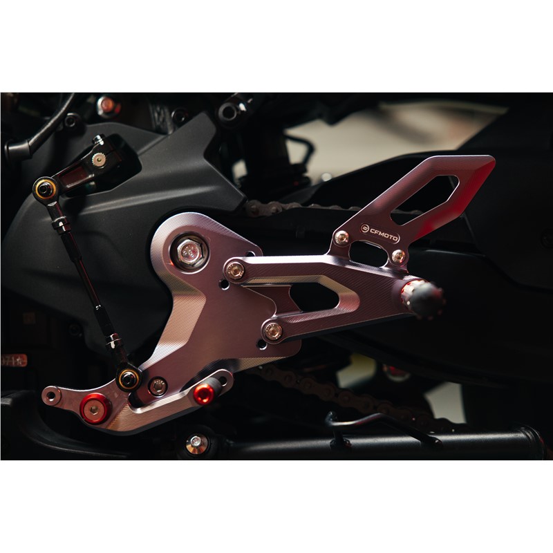 Rearsets - Silver 6AQV-802300-1000, CFMOTO USA