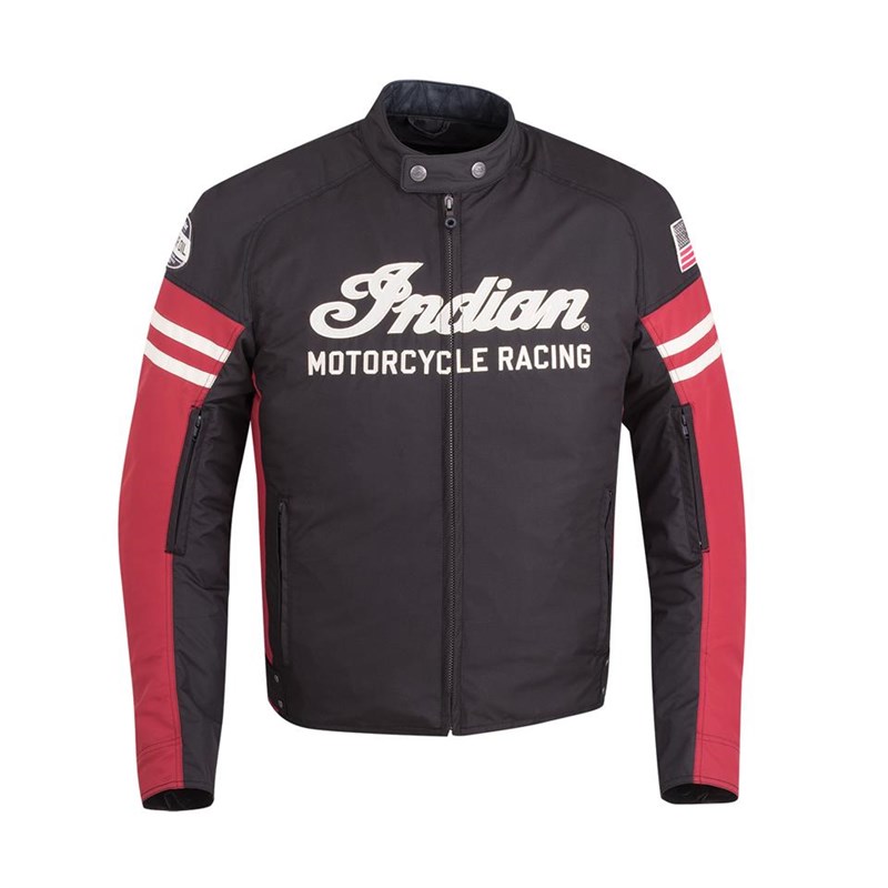 Direct Connection Racing Jacket Men's Textile Flat Track Racing Riding Jacket with Removable Lining ...