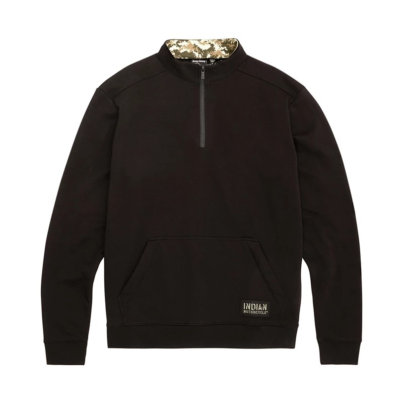 Camo Lined Quarter Zip Sweatshirts 286297202, Big St Charles