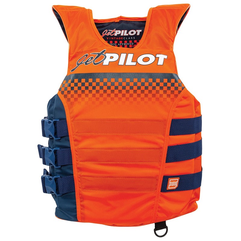 JetPilot Vintage Nylon Side Entry 3-Buckle PFD WJP-21212-NV-LX