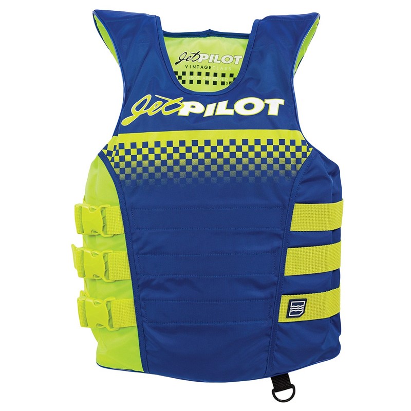 JetPilot Vintage Nylon Side Entry 3-Buckle PFD WJP-21212-NV-LX