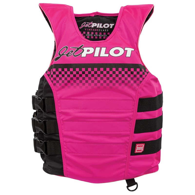 JetPilot Vintage Nylon Side Entry 3-Buckle PFD WJP-21212-NV