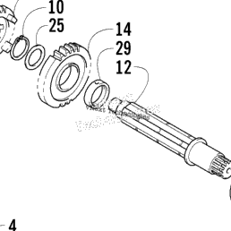 2006 Arctic Cat 400 DVX RED (A2006DVI2AUSR) Transmission Assembly