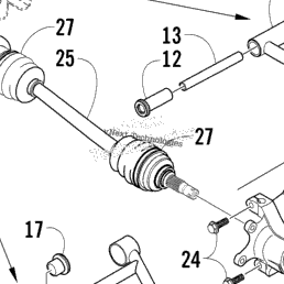 Caltric Front Suspension Shock Absorber Bushings For Arctic Cat Prowler