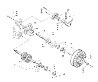1997 Arctic Cat ZL 440 (97Z4B) Drive Train Shafts And Brake