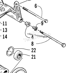 2003 Arctic Cat Z 570 (ESR) (S2003ZADERUSB) Rear Suspension Rear