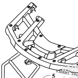 2018 Arctic Cat ALTERRA 500 GREEN (A2018KAK4CUSG) Front Body, Rack