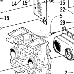 1999 Arctic Cat ZL 600 (99ZLH) Carburetor And Fuel Pump Assembly