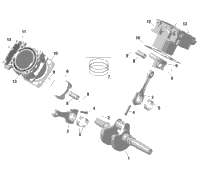 Rotax - Crankshaft, Pistons And Cylinder