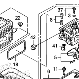 Honda Engines GX670 TXF2 Carburetor (1) | CyclePartsNation Honda
