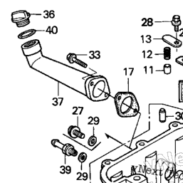 Honda Engines GX360K1 DD2 Cylinder (2) | CyclePartsNation Honda