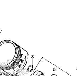 Honda Engines GX610 QZE Piston (1) | CyclePartsNation Honda Parts
