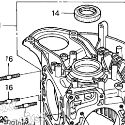 Honda Engines GXV530 DXA2/A Crankcase | CyclePartsNation Honda