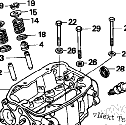 Honda Engines GX360K1 DD2 Cylinder Head | CyclePartsNation Honda