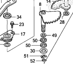Honda Marine BF200A4 LA Shift Shaft | CyclePartsNation Honda Parts