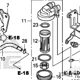 さらりとページ Honda Marine BF250A XXCW Water Separator@Fuel Strainer | Babbitts