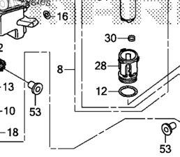 Honda Marine BF90DK2 XRTA Vapor Separator | Babbitts Honda Parts House