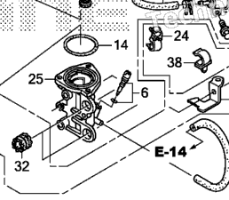 Honda Marine BF90DK2 XRTA Vapor Separator | Babbitts Honda Parts House
