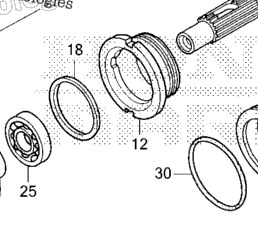 Honda Marine BF250A XXA Propeller Shaft | CyclePartsNation Honda