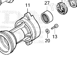 Honda Marine BF250A XXA Propeller Shaft | CyclePartsNation Honda