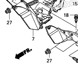 2007 Honda TRX420TEA FOURTRAX RANCHER ES Rear Fender | Babbitts