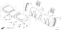 2025 Honda Pioneer 1000 (SXS1000M6D2AC) Rear Seat | Heartland Honda