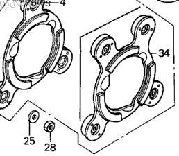 Honda HT3813 Lawn Tractor Genuine Clutch Friction Disks – OEM Part 751A0-750-800 (Set)
