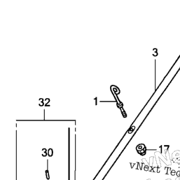 Honda Power Equipment HRX217 HXA Handlebar (2) | Shank's Lawn