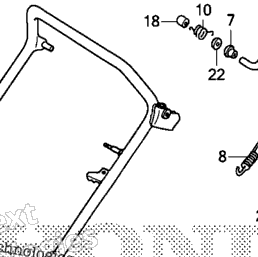Honda Power Equipment HRX217 HXA Handlebar (2) | CyclePartsNation
