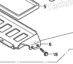 Honda Power Equipment EM6500SXK1 AN Battery@Battery Tray Kit