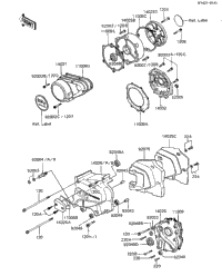 1984 Kawasaki GPz (ZX1100-A2) Engine Covers | MRCycles
