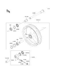 1998 Kawasaki NINJA ZX-7R (ZX750-P3) Front Wheel | Babbitts