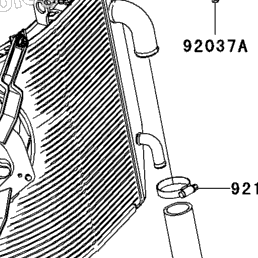 2005 Kawasaki NINJA ZX-6R (ZX636-C1) Water Pipe | Babbitts