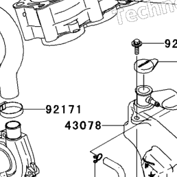 2005 Kawasaki NINJA ZX-6R (ZX636-C1) Water Pipe | Babbitts