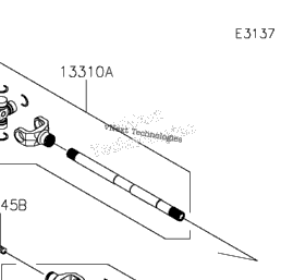 2019 Kawasaki TERYX4 (KRT800GKFA) Drive Shaft-Rear | Babbitts