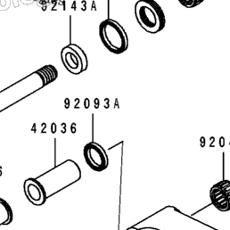 1997 Kawasaki KX125 (KX125-K4) Swingarm | Babbitts Kawasaki Parts