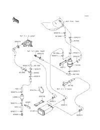 1995 Kawasaki NINJA ZX-9R (ZX900-B2) Fuel Evaporative System