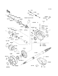 村田森　デルフト図 1999 Kawasaki PRAIRIE 300 4X4 (KVF300-A1) Drive Shaft (Rear