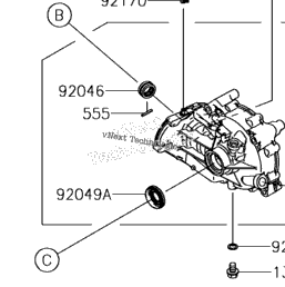 2017 Kawasaki TERYX (KRF800GHF) Drive Shaft-Rear | Babbitts