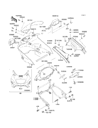 1995 Kawasaki GPZ1100 (ZX1100-E1) Cowling (Zx1100-E1