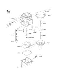 2004 Kawasaki NINJA 250R (EX250-F18) Carburetor Parts | Babbitts