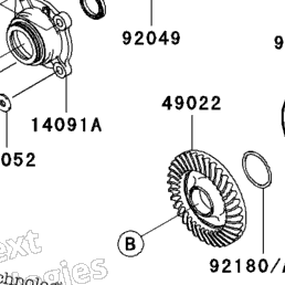2004 Kawasaki KFX700 (KSV700-B1) Drive Shaft-Rear | Babbitts